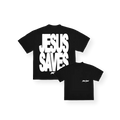 JESUS SAVES TEE (BLACK)